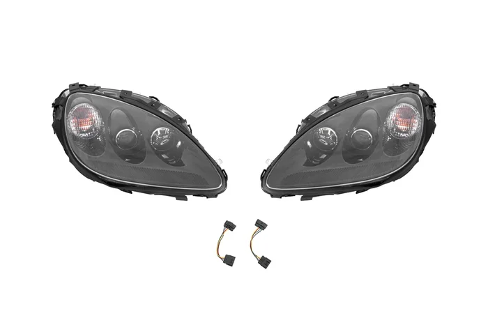 EOS 2005-2013 Corvette C6 Painted Black HID Headlights