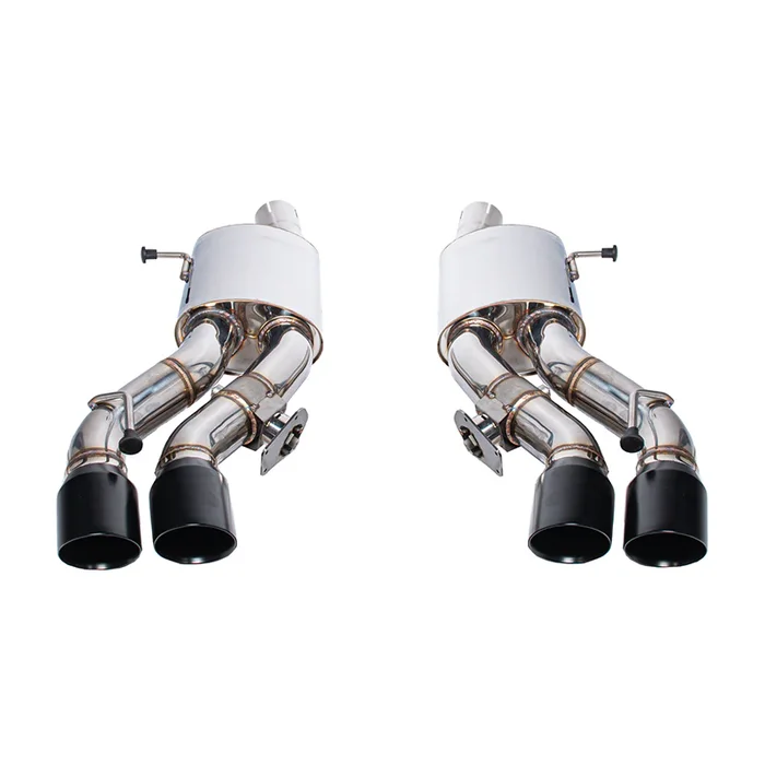 EOS 2016-2019 Cadillac CTS-V Sedan MBP Valved Axle Back Quad Tips Exhaust – Black Tips