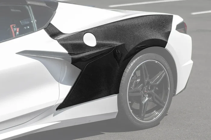 EOS 2020-2025 C8 Stingray | Z06 Package Rear Primed Black Side Fender