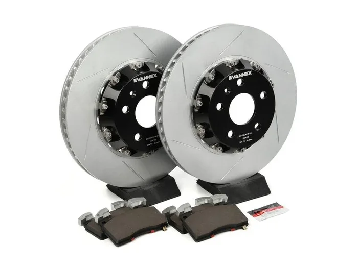 EVANNEX Front 2 Piece Rotor and Pad Kit for Tesla Model S/X Up to 01/2021