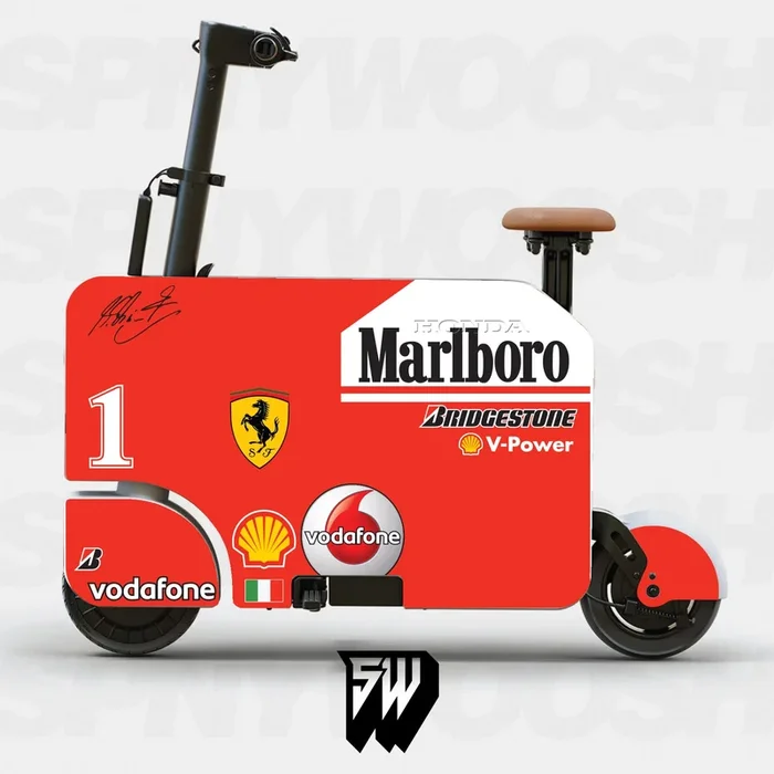 Ferrari F1 Livery – Motocompacto Vinyl Graphic Skin