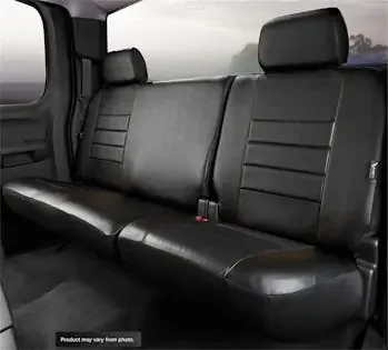 Fia SL62-52 BLK/BLK LeatherLite™ Custom Seat Cover