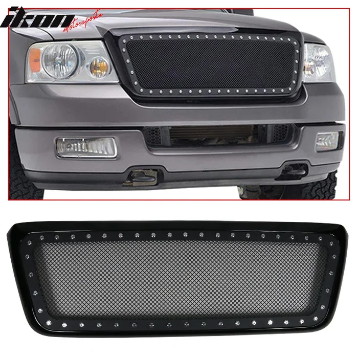 Fits 04-08 Ford F150 Front Upper Mesh Grille Rivet w/ Shell – ABS