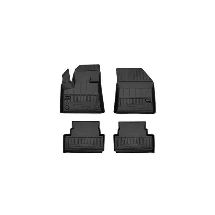 FROGUM 3D407947 Floor mat set for OPEL Grandland X (A18) Elastomer, Front and Rear, Quantity 4, Black