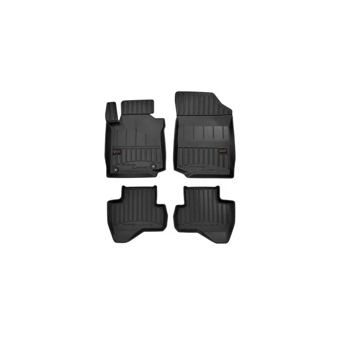 FROGUM Tailored 3D409569 Floor mat set for PEUGEOT 107 Hatchback (PM, PN) Elastomer, Front and Rear, Quantity 4, Black, (LHD)