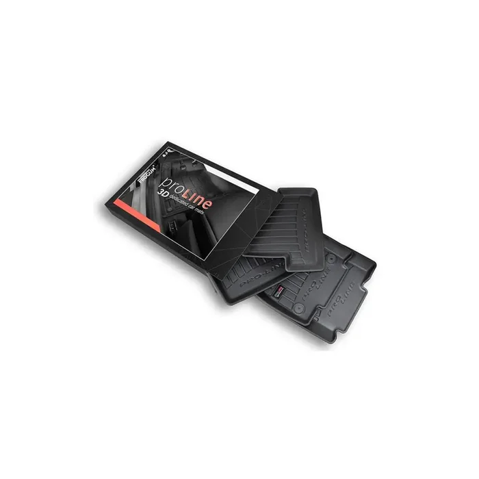 FROGUM Tailored 3D425330 Floor mat set for HONDA Jazz Hatchback (AA) Elastomer, Front and Rear, Quantity 4, Black, (LHD)
