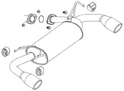 FUJITSUBO AUTHORIZE S Exhaust For TZ51 Murano 2.5 2WD 360-18221