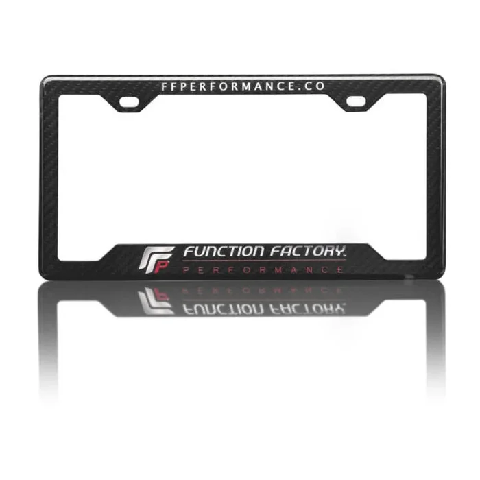 Function Factory Performance 2 Hole Carbon Fiber License Plate Frame