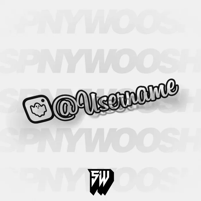 Ghosty Instagram Vinyl Decal
