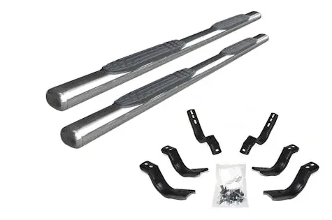 Go Rhino 104404780PS 4″ 1000 Series Side Steps With Mounting Bracket Kit