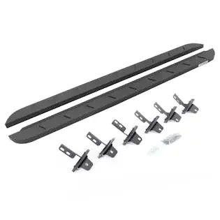 Go Rhino 63412973ST RB10 Slim Line Running Boards with Mounting Brackets Kit