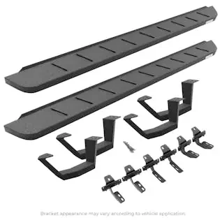 Go Rhino 6342358020T RB10 Running Boards with Mounting Brackets, 2 Pairs Drop Steps Kit