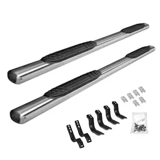 Go Rhino 684441580PS 4″ OE Xtreme Side Steps with Mounting Brackets Kit