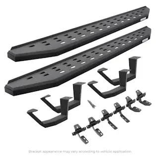 Go Rhino 6940588020T RB20 Running Boards with Mounting Brackets, 2 Pairs Drop Steps Kit