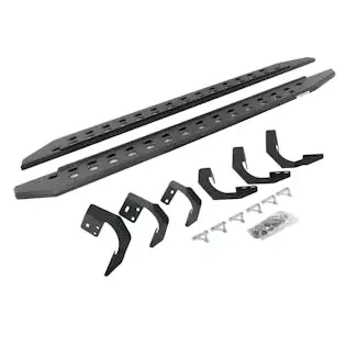 Go Rhino 69420687ST RB20 Slim Line Running Boards with Mounting Brackets Kit