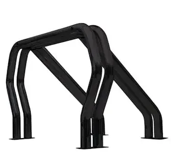 Go Rhino 9809560DDB Bed Bars Complete Kit – Double Bar/Double Kicker (Between wheel wells) – Black