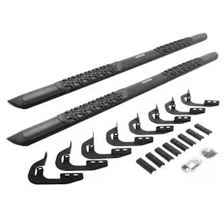 Go Rhino V3405880T V-Series V3 Aluminum Side Steps and Mounting Brackets Kit – Textured Black