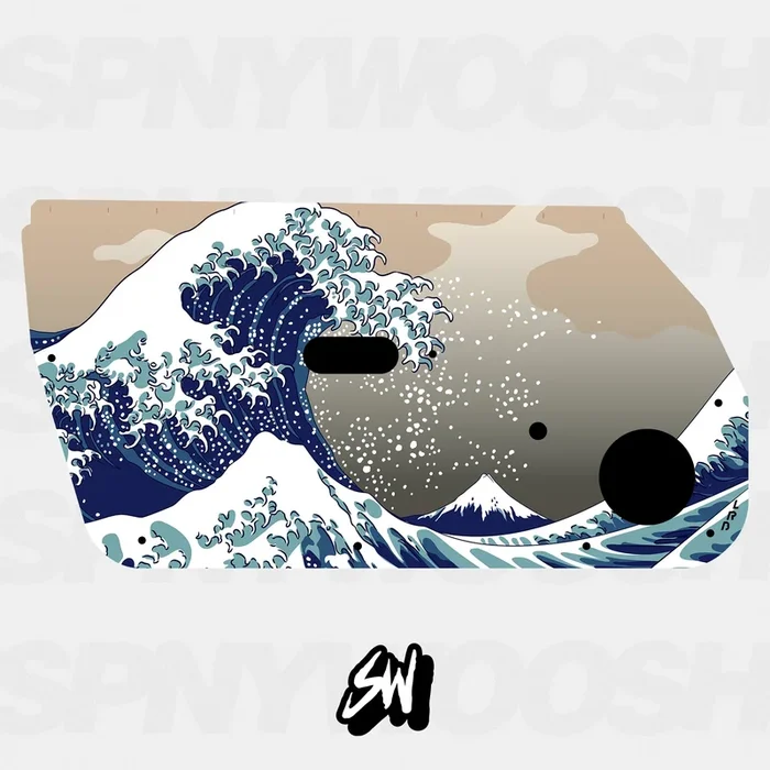 Great Wave off Kanagawa Door Card Vinyl Design