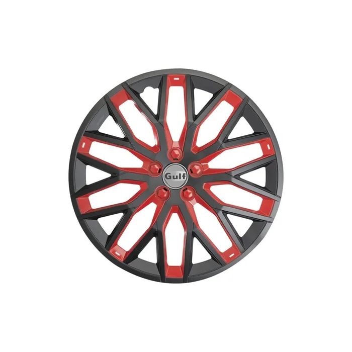 GULF Gulf E16GT40.BR Wheel trims 16 Inch Black/Red
