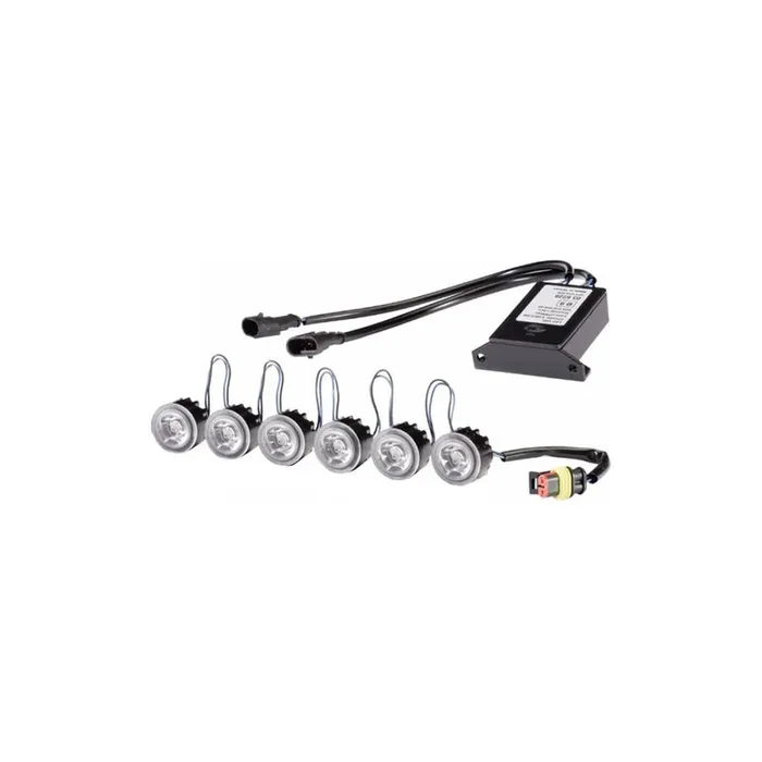 HELLA 2PT 010 458-821 Daytime running lights kit 12, 24V, Vehicle Front, LED