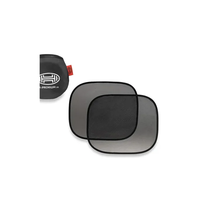 HEYNER 512310 Car sun shade Black, Polyester, Quantity 2