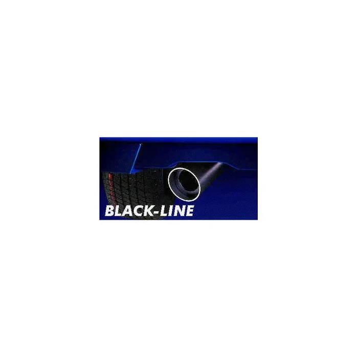 HJS 81 02 5014 Exhaust tip round, 180mm, Black Line