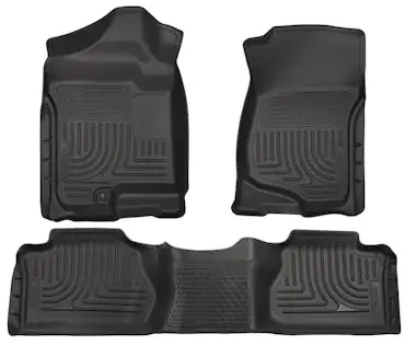 Husky Liners 98211 Weatherbeater – Front & 2nd Seat Floor Liners (Footwell Coverage)