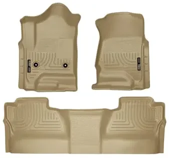 Husky Liners 98233 Weatherbeater – Front & 2nd Seat Floor Liners (Footwell Coverage)