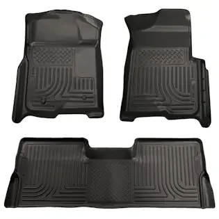 Husky Liners 98391 Weatherbeater – Front & 2nd Seat Floor Liners (Footwell Coverage)