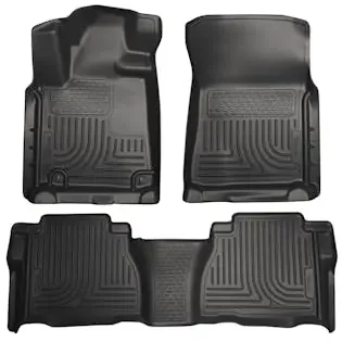Husky Liners 98581 Weatherbeater – Front & 2nd Seat Floor Liners (Footwell Coverage)