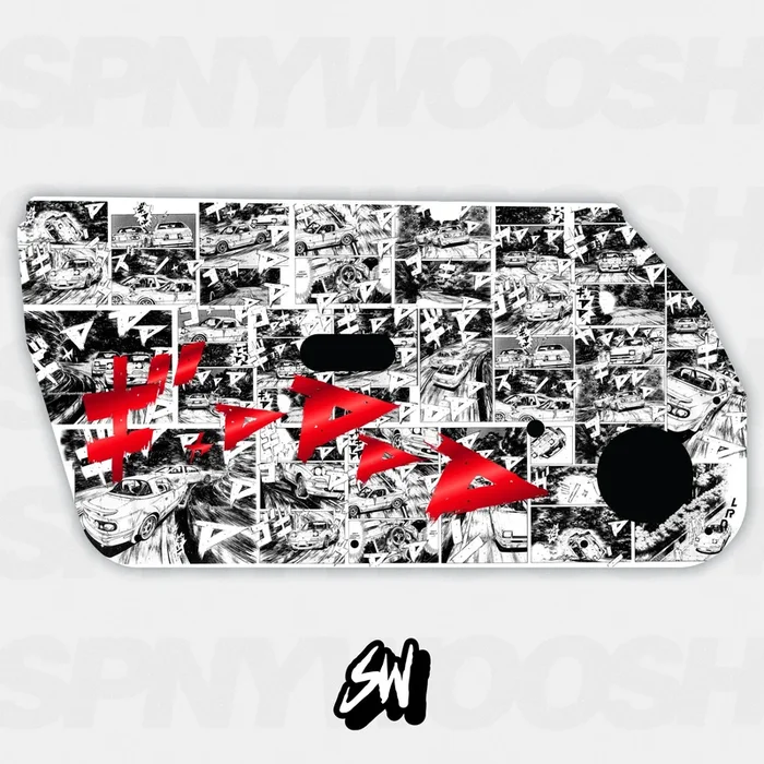 Initial D Door Card Vinyl Design