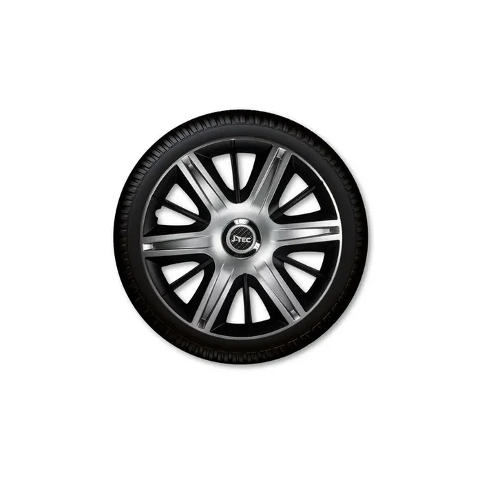 J-TEC Maximus, Silver Black J13127 Wheel trims 13 Inch Black/Silver