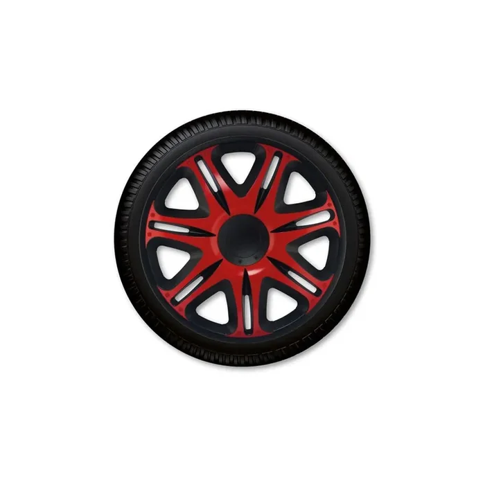 J-TEC Nascar, Red Black J16112 Wheel trims 16 Inch Red/Black