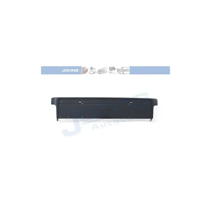 JOHNS 20 16 07-3 Number plate holder for BMW 5 Series Front, Black, frameless