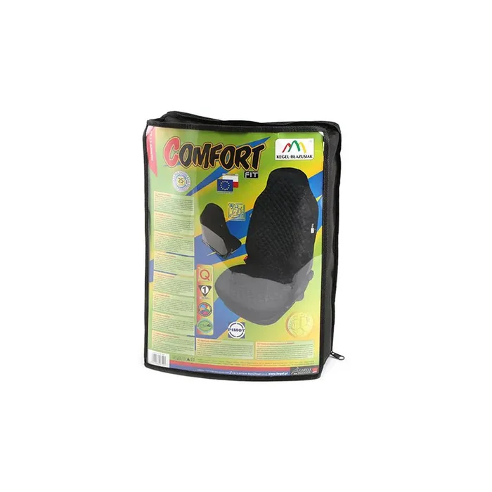 KEGEL 5-2510-203-4010 Car seat cover Black, Massage, Cotton, Polyester, Front