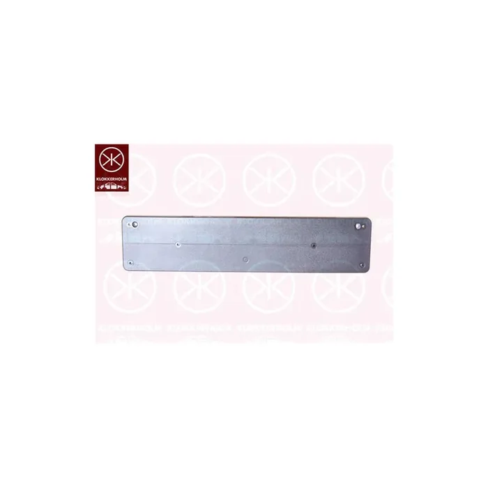 KLOKKERHOLM 3528920 Number plate holder suitable for MERCEDES-BENZ E-Class Front, Black, frameless