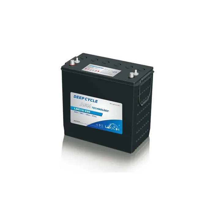 Leoch 12V 220Ah Deep Cycle AGM Battery – LDC12-220
