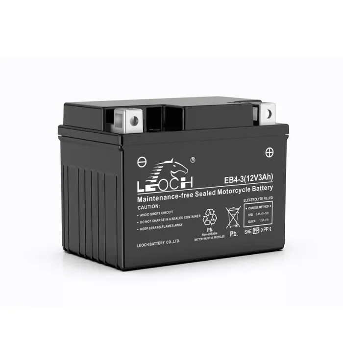 Leoch EB4-3 Powerstart AGM Motorcycle Battery