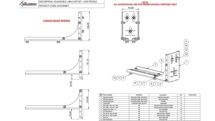 Low Profile L Bracket