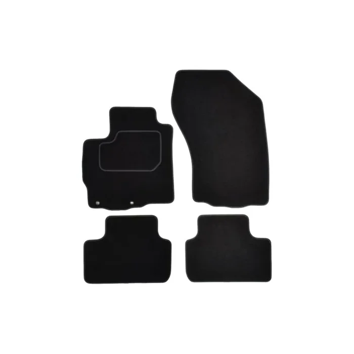 MAMMOOTH A041 CIT140 PRM 01 Floor mat set for CITROテ起 C4 Aircross Textile, Front and Rear, Quantity 4, Black