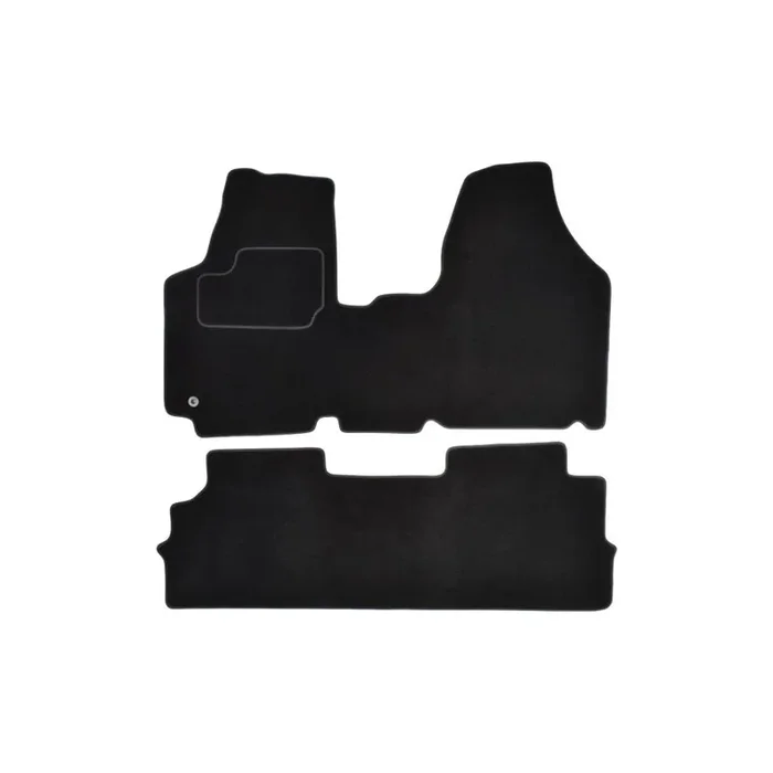 MAMMOOTH A041 CIT275 PRM 01 Floor mat set for CITROテ起 Dispatch II MPV (VF7) Textile, Front and Rear, Quantity 2, Black