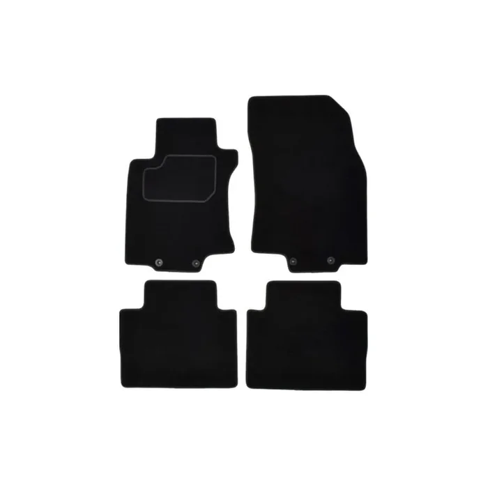 MAMMOOTH A041 NIS300 PRM 01 Floor mat set for NISSAN X-Trail (T32) Textile, Front and Rear, Quantity 4, Black