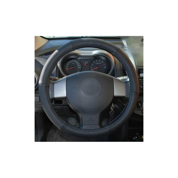 MAMMOOTH CP10066 Steering wheel cover Black, Ø 49-51cm, Leather