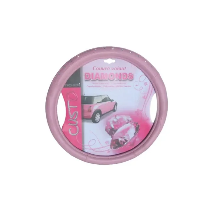 MAMMOOTH Pink Diamond A050 174150 Steering wheel cover Deep Pink, Ø 36-38cm, PVC