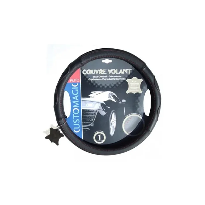 MAMMOOTH Premium A050 187210 Steering wheel cover Black, Ø 36-38cm, Leather