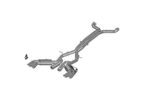 MBRP 2016-2021 Chevrolet Camaro SS / ZL1 3″ Aluminized Race Dual Cat Back Exhaust With Quad Tips (6 Speed Manual Transmission)