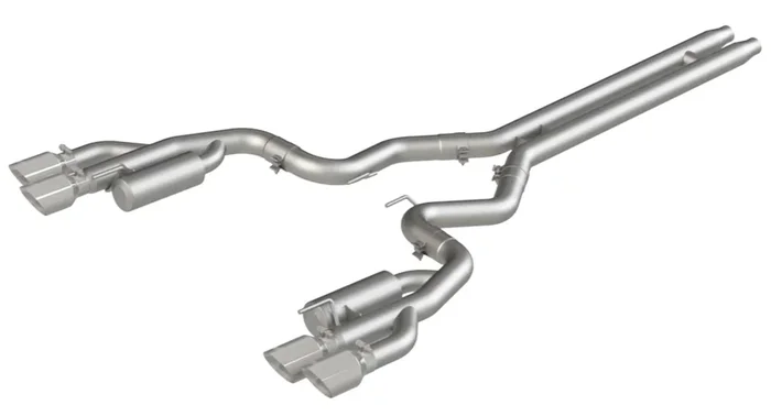 MBRP 2018-2023 Ford Mustang GT 3″ Cat-Back AL Race Version Exhaust w/ Quad 4″ Dual Wall Tips