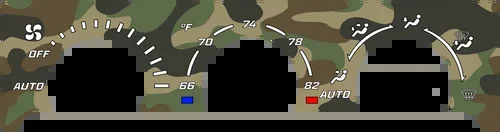 Military Camo Edition Climate Control Overlay