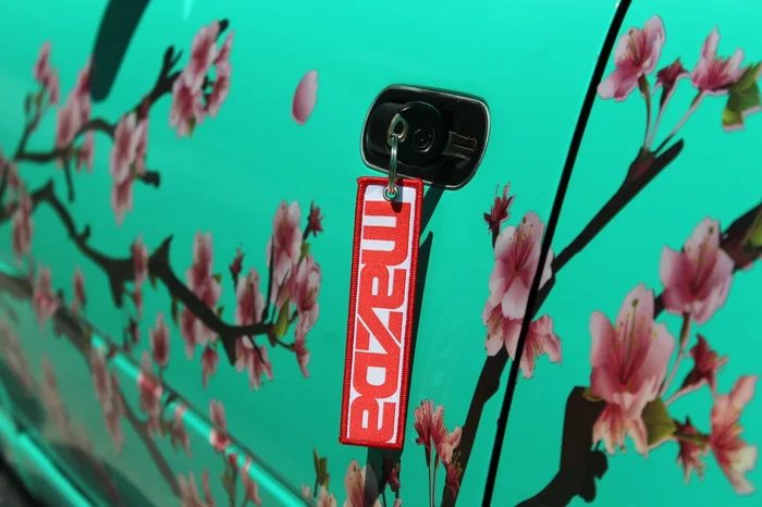 Modern Mazda Red Keytag