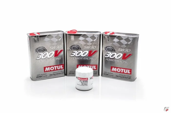 Motul 2015-2022 Ford Mustang Ecoboost 300v 5W30 Power Racing Oil Change Kit Power Racing
